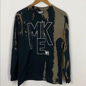 MKE WI | Bleached Dye Long Sleeve Top